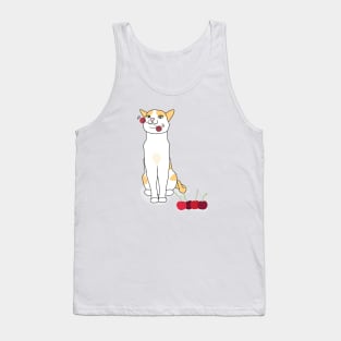 Swinging Cherry Cat Tank Top